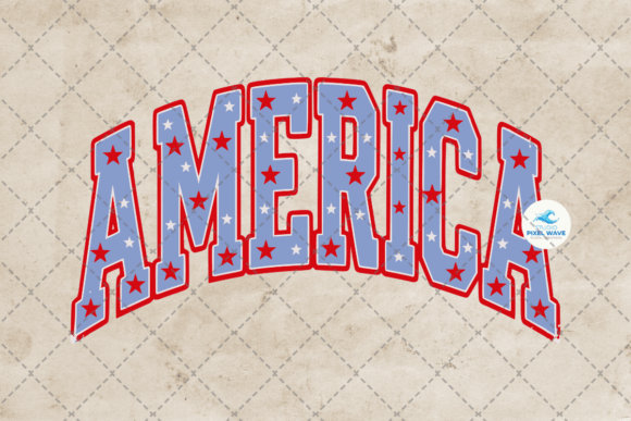 4th of July America Stars Graphics for Bold Editorial Design