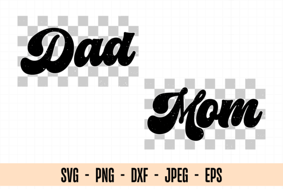 Checkered Dad Mom SVG Design Review