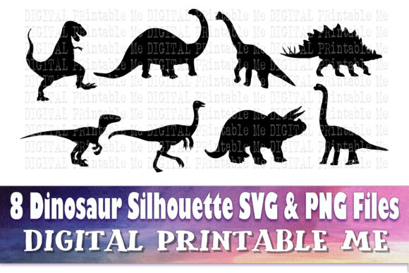 Dinosaur Silhouette Bundle Graphics