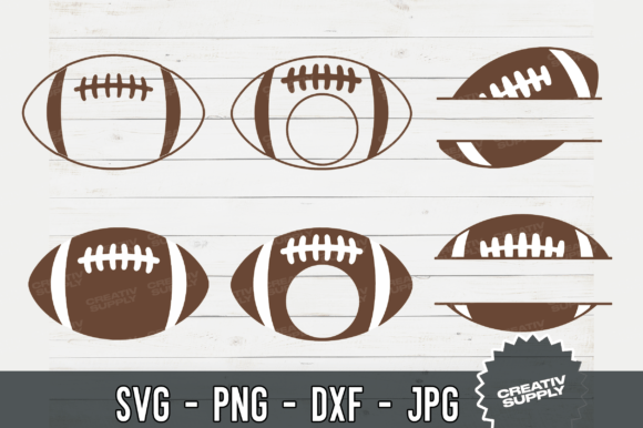 Football Frames Split Name Svg