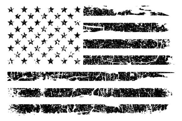 Grunge Distressed American Flag Graphics