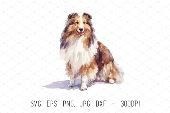 Watercolor Dog Graphics for Branding